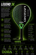Legend 3K racket included in bundle; ball tubes listed in description
